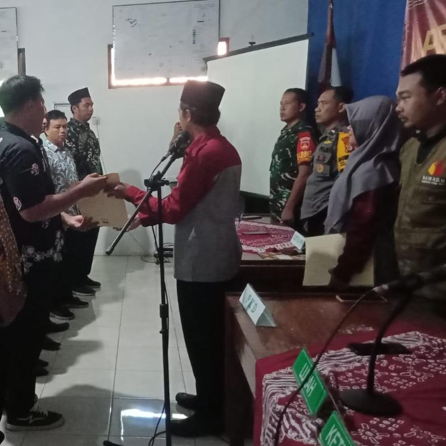 Songsong Pemilu 2024, Hargorejo Lantik 203 KPPS